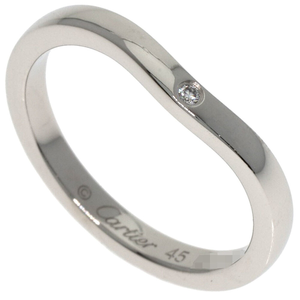 CARTIER Silver Diamond Ring